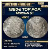 1880-s Morgan Dollar TOP POP! $1 ms69 SEGS