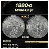 1880-o Morgan Dollar $1 Grades ms62
