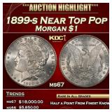 1899-s Morgan Dollar Near Top Pop $1 ms67 SEGS