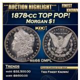 1878-cc Morgan Dollar TOP POP! $1 ms66 DMPL SEGS