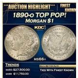 1890-o Morgan Dollar TOP POP! $1 ms66+ SEGS
