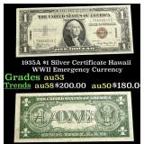 1935A $1 Silver Certificate Hawaii WWII Emergency