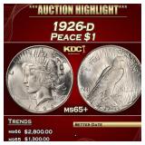 1926-d Peace Dollar $1 ms65+ SEGS