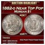 1882-o Morgan Dollar Near Top Pop $1 ms67+ SEGS