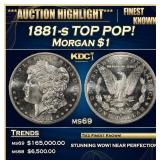 1881-s Morgan Dollar TOP POP! $1 ms69 SEGS