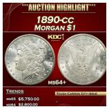1890-cc Morgan Dollar $1 ms64+ SEGS