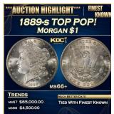 1889-s Morgan Dollar TOP POP! $1 ms66+ SEGS