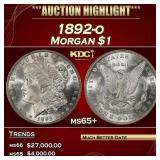 1892-o Morgan Dollar $1 ms65+ SEGS