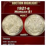 1921-s Morgan Dollar $1 ms65+ SEGS