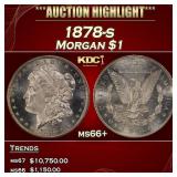 1878-s Morgan Dollar $1 ms66+ SEGS