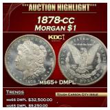 1878-cc Morgan Dollar $1 ms65+ DMPL SEGS