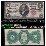 1891 $2 Large Size Silver Certificate "Windom Note