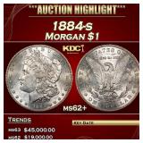 1884-s Morgan Dollar $1 ms62+ USCG