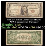 1935A $1 Silver Certificate Hawaii WWII Emergency