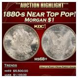 1880-s Morgan Dollar Near Top Pop! $1 ms68+ SEGS