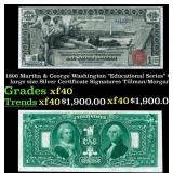 1896 $1 large size Silver Certificate Martha & Geo