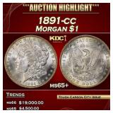 1891-cc Morgan Dollar $1 ms65+ SEGS