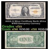 1935A $1 Silver Certificate North Africa WWII Emer