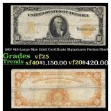 1907 $10 Large Size Gold Certificate Grades vf+ Si