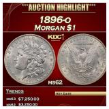 1896-o Morgan Dollar $1 ms62 USCG
