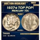 1937-s Mercury Dime TOP POP! 10c ms68+ SEGS