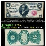 1891 $2 Large Size Silver Certificate "Windom Note