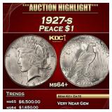 1927-s Peace Dollar $1 ms64+ SEGS