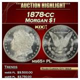 1878-cc Morgan Dollar $1 ms65+ PL SEGS