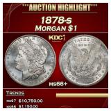 1878-s Morgan Dollar $1 ms66+ SEGS