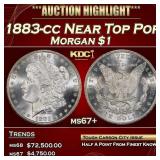 1883-cc Morgan Dollar Near Top Pop $1 ms67+ SEGS