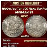 1900-o/cc Top 100 Morgan Dollar Near Top Pop $1 ms