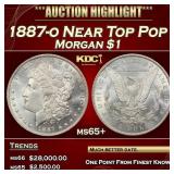 1887-o Morgan Dollar Near Top Pop $1 ms65+ SEGS