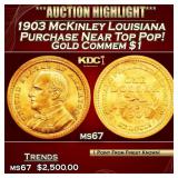 1903 McKinley Louisiana Purchase Gold Commem Dolla