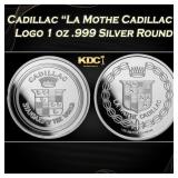 Cadillac "La Mothe Cadillac" Logo 1 oz .999 Silver
