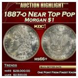1887-o Morgan Dollar Near Top Pop $1 ms66+ SEGS
