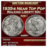 1935-s Walking Liberty Half Dollar Near Top Pop 50