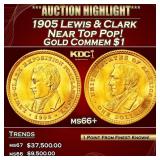 1905 Lewis & Clark Gold Commem Dollar Near Top Pop