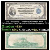 1918 $2 Large Size National Currency "Battleship"