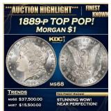 1889-p Morgan Dollar TOP POP! $1 ms68 SEGS