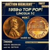 1959-d Lincoln Cent TOP POP! 1c ms68 rd SEGS