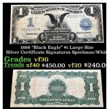 1899 $1 large size Silver Certificate "Black Eagle