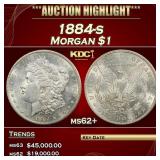 1884-s Morgan Dollar $1 ms62+ USCG