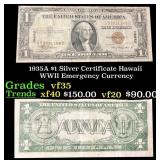 1935A $1 Silver Certificate Hawaii WWII Emergency