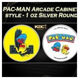 PAC-MAN Arcade Cabinet style - 1 oz Silver Round R