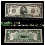 1934A $5 FRN Hawaii WWII Emergency Currency Key To