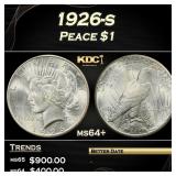 1926-s Peace Dollar $1 Grades ms64+