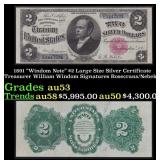 1891 $2 Large Size Silver Certificate "Windom Note