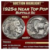 1925-s Buffalo Nickel Near Top Pop 5c ms65+ SEGS