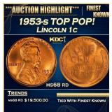 1953-s Lincoln Cent TOP POP! 1c ms68 rd SEGS