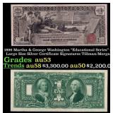 1896 $1 large size Silver Certificate Martha & Geo